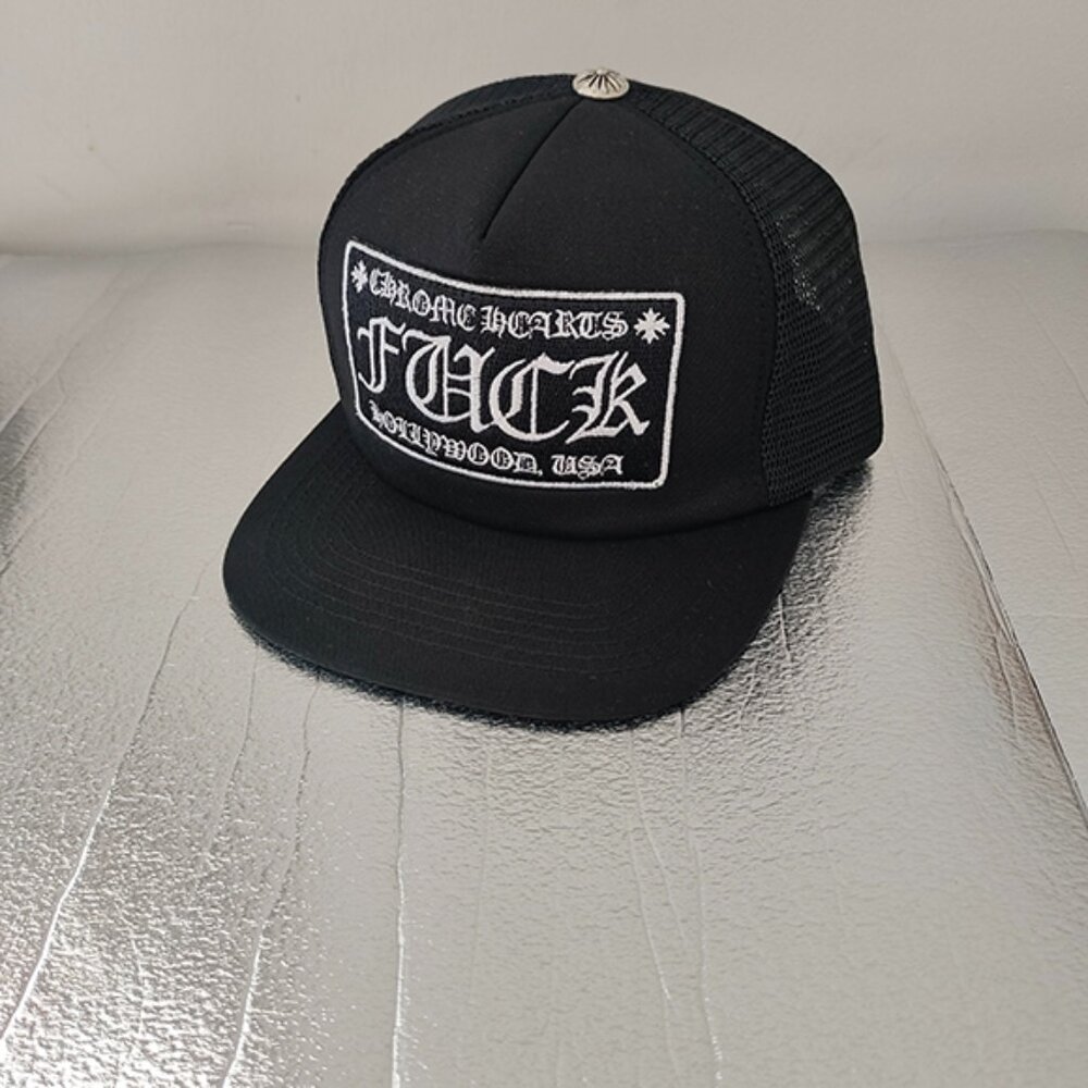 Chrome Hearts Black Hat
